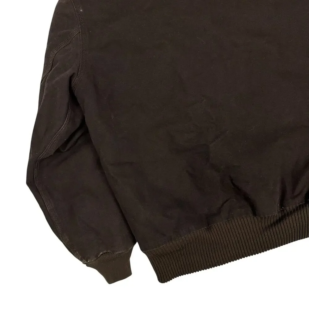 Carhartt J130 DKB brown hooded work wear jacket